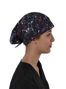 SOULMATE Printed Surgical Medical Cap For Women - Neg Gamer - View 2