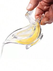 2Pz Exprimidor de limón en forma de pajarito acrílico viral fácil de usar - Blanco - Ver 1