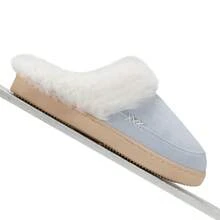 NineCiFun Men and women's home plush lining with suede upper, rubber sole slippers for warmth and comfort, thick sole indoor and outdoor slippers - 藍色 - 查看 9
