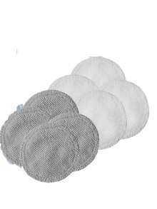 BABYBAMBOO 8 Reusable Microfiber Makeup Remover Pads + Mini Wetbag - Light Grey - View 2