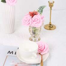 50 cái Bọt Hoa hồng Hoa nhân tạo Cho đám cưới Tường , Bàn Và Đồ trang trí - Màu Hồng baby - Xem 3