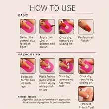 26 件可重複使用指甲油保護套防溢出夾,手指指甲保護器保護夾,u 型美甲角質層防護罩指甲彩繪邊緣保護美甲夾 - 粉色 - 查看 2