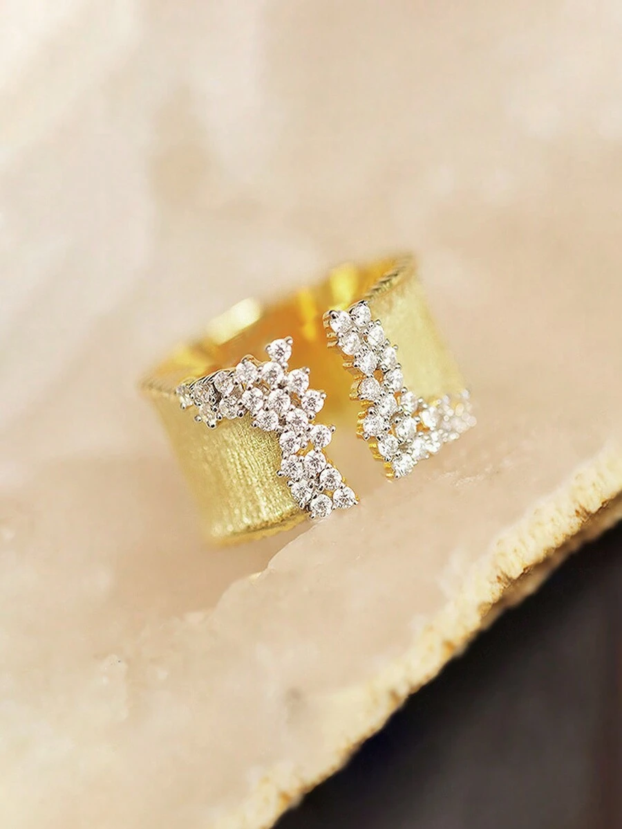 1 chiếc nhẫn Cubic Zirconia lãng mạn dành cho phụ nữ làm quà tặng ngày lễ tình nhân, trang sức tiệc cưới, mẹ, mẹ, ngày của mẹ, quà tặng
