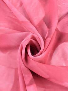 YWQLWJ 1入組秋冬新款珍珠雪紡花瓣圍巾薄紗圍巾女性透氣旅行披肩圍巾2023秋冬新款女裝圍巾日常百搭披肩 - 淺粉色 - 查看 5