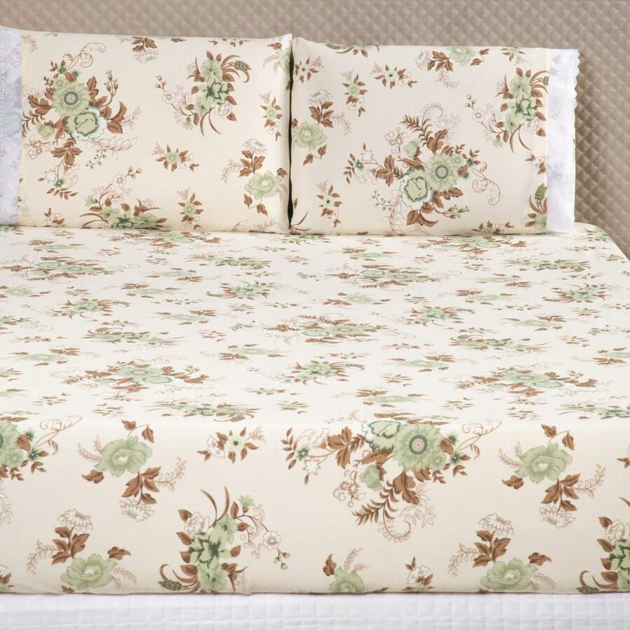 Sheet Sets with Pillowcases - 碎花卡其色 - 查看 1