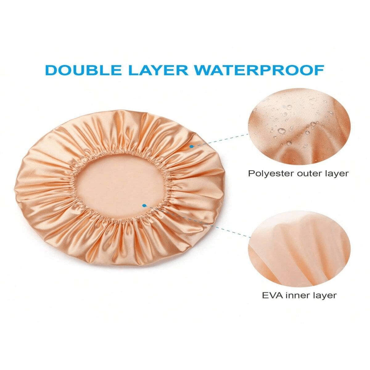 Women's shower caps can be reused and waterproof, and women's shower