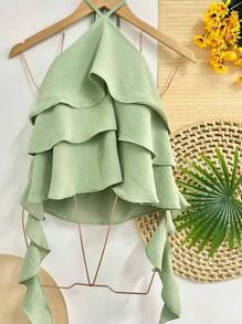 Women Tank Tops & Camis - 薄荷綠 - 查看 1