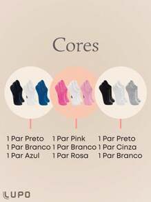 Kit With 3 Pairs Of Lupo Baby Toddler Basic Cotton Short Socks - Trộn - Xem 4