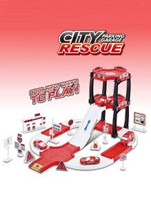 39入組解謎跑車玩具套裝,附2輛塑料車,適合男女孩兒,教育益智跑車玩具,聖誕、新年、生日禮物 - 彩色 - 查看 1