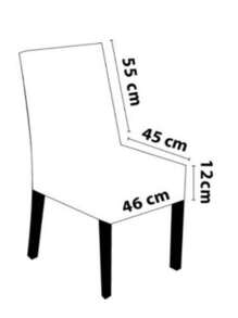 Kitchen Chair Covers - 寶藍色 - 查看 2