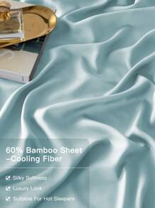 Cooling Breathable Bamboo_ Bed Sheets Set - 1800 Thread Count Super Silky Soft with 16 Inch Deep Pocket, 4 Piece California King/King/Queen/Full