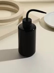 1PC Eyelash Cleaning Bottle,Elbow Cleaning Bottle Water Squeeze Dropper Plastic Squeeze Bottles Lash Bath Bottles Primer Kettle Rinse Eyelash ,Cleaning bottle with curved spout 250ML - Black - View 4