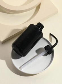 1PC Eyelash Cleaning Bottle,Elbow Cleaning Bottle Water Squeeze Dropper Plastic Squeeze Bottles Lash Bath Bottles Primer Kettle Rinse Eyelash ,Cleaning bottle with curved spout 250ML - Black - View 5