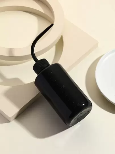 1 Botella De Limpieza De Pestañas, Botella De Limpieza De Codo Para Apretar Con Gotero De Agua, Botellas De Plástico Para Pestañas De Baño, Kettle Para Imprimación Y Enjuague De Pestañas, Con Curvatura En El Caño De 250ml