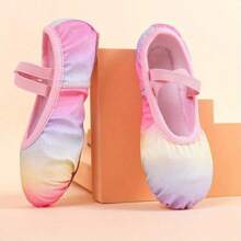Zapatos De Danza De Ballet Para Niñas, Para Práctica Y Actuación, Color Degradado Arcoíris - Multicolor - Ver 2