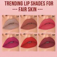 Matte Lip Gloss Long Lasting Lipstick Non-Stick Cup - 01# - View 3