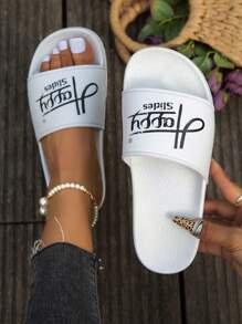 Dép đi ngoài trời màu trắng bền, chống sốc mới 2025 dành cho phụ nữ ngoại cỡ, nhẹ, chống trượt, thích hợp để mặc ở nhà - trắng - Xem 4