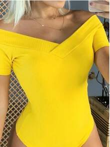 Women Unitards - 橘色 - 查看 7