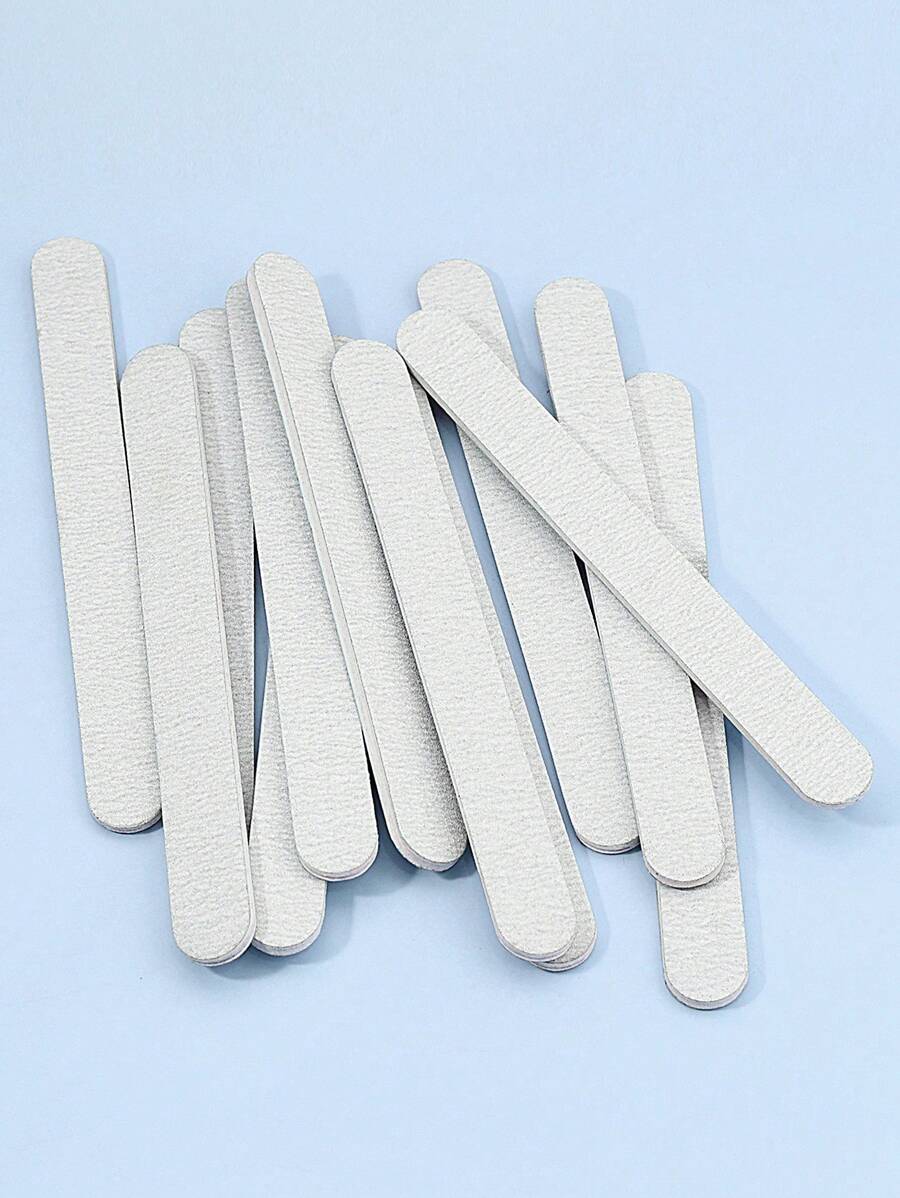 10 chiếc dũa móng tay thẳng hai mặt màu xám dùng để chà nhám và làm mịn với độ nhám 100/180, Đồ dùng làm móng, Dụng cụ làm móng, Dụng cụ vẽ móng, Trở lại trường, Móng tay, Dụng cụ làm móng để dán móng tay - Xám - Xem 1