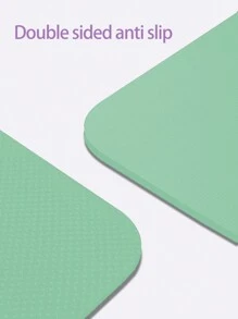 Women'S Tpe Non-Slip Position Line Yoga Mat For Home Use, Dancing - Green - View 2