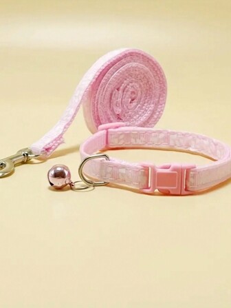 Correa Con Huellas, Collar Para Perro Mascota, Collar Con Huellas De Perro, Conjunto De Correa Para Gato Con Campana De Colores