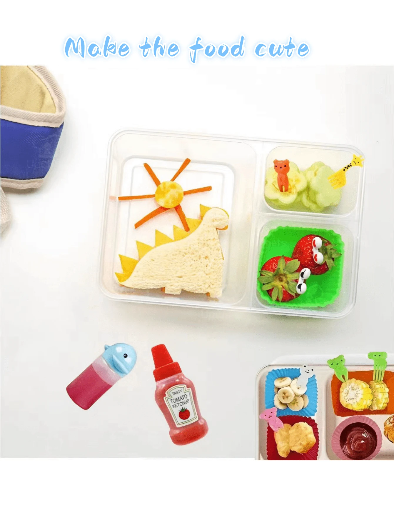 4pcs/38pc/45pcs/Set, Cutlery Set, Including Food Bars, Mini Flavorings