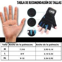 Guantes Gym Tacticos Pesas Gimnasio Mujer Hombre Guantes Deportivos Para Gym Antideslizante Y Transpirable - Negro - Ver 2