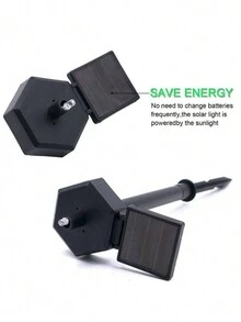 太陽能樹脂貓頭鷹燈戶外防水草坪插頭燈模擬裝飾景觀燈庭院 - 白色 - 查看 11