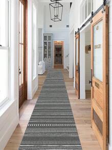 1入現代歐式風格家用地墊,灰色多種花型,防滑、吸水、柔軟、易清潔,適用於室內/室外、走廊、廚房、客廳、臥室、辦公室、陽臺 - 灰色 - 查看 3