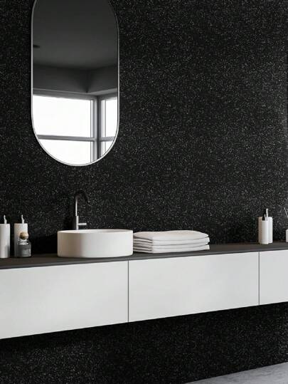 1pc Zwart Goud Onion Pattern Self Adhesive Wallpaper, Diy Glitter Wand ation Paper, Peel Stick Packaging Sticker, Renovation Stickers Panels, Wallpapers, Items Refresh Your Home, Festival Birthday Graduation view 6