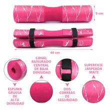 Almohadilla para Barra de Pesas para Levantamiento, Almohadilla para Barra , Proteger para Cuello y Hombro para Sentadilla, Estocadas y Empuje de Cadera - Rosa - Ver 3