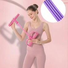 腳踏式阻力帶,男女適用的家用健身器材,可用於伸展、坐立、四管輔助 - 藍色 - 查看 4