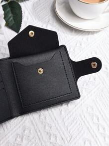 Ultracienki portfel męski, krótki męski portfel składany na banknoty, portmonetka, etui na karty, mini etui na karty, unisexowy portfel skórzany