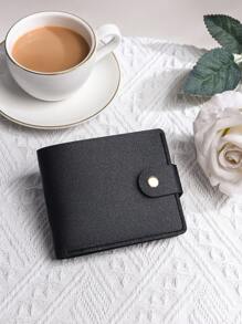 Ultracienki portfel męski, krótki męski portfel składany na banknoty, portmonetka, etui na karty, mini etui na karty, unisexowy portfel skórzany