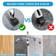 Ruedas para Silla de Oficina, Set de 5 Ruedas de Reemplazo para Silla de Oficina, Ruedas de Silla de Goma de Reemplazo de Silencio de Servicio Pesado de 2 Pulgadas, Ajuste Universal (11mm x 22mm) - Negro - Ver 4