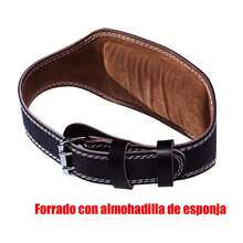 Cinturón Para Pesas Faja Levantamiento Gym Halterofilia Pro - Negro - Ver 4