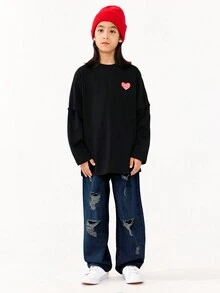 Con trai Đau khổ Quần legging thẳng , Trang phục trên phố Thời trang giản dị Quần Cho mùa xuân Và Mùa thu - Rửa tối - Xem 2