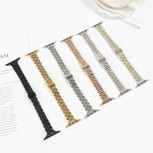 Stainless Steel Band Compatible With Apple Watch Strap 49 42 44mm Metal Bracelet Compatible With Apple Watch Band Ultra Series 8 7 6 SE 5 4 3 For Women 45mm 41mm Band