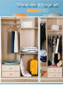 Transparent Vacuum Compression Bag For Storing Comforters, Down Jackets, And Various Clothes To Make Your Room More Comfortable - Clear - View 2