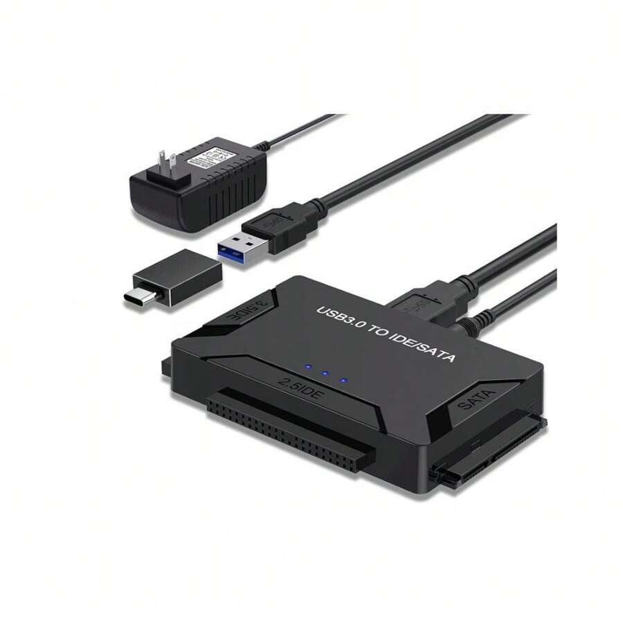 Cavo Dati Da SATA To USB Adattatore Da USB 3.0 A Disco Rigido SATA,Compatibile Con Dischi Rigidi Esterni E Interni Adattatori SSD/HDD Da 2,5 3,5 Pollici Supporto Per Sistemi Operativi Windows, Mac - Foto 4