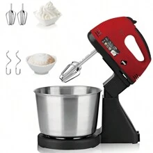 Batidora De Pedestal Y Mano Inmersion 7 Velocidades 250w You - Rojo - Ver 1