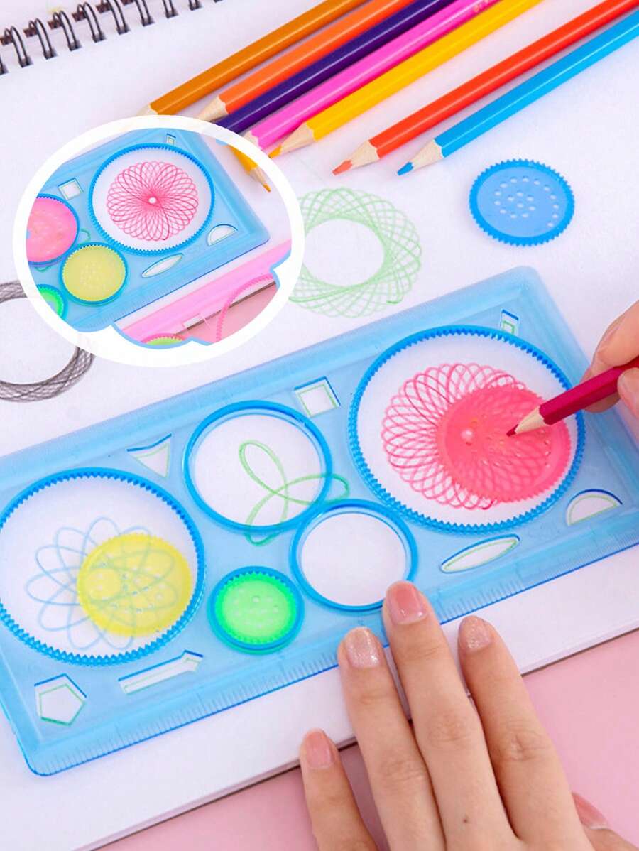 Creative Multifunctional Drawing Tool Set Including Magic Ruler