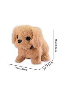 Nuevo Juguete De Peluche Para Perros Labrador Retriever, Regalo Creativo De Navidad/cumpleaños [pilas No Incluidas, Color De Accesorio Aleatorio] - Beis - Ver 3