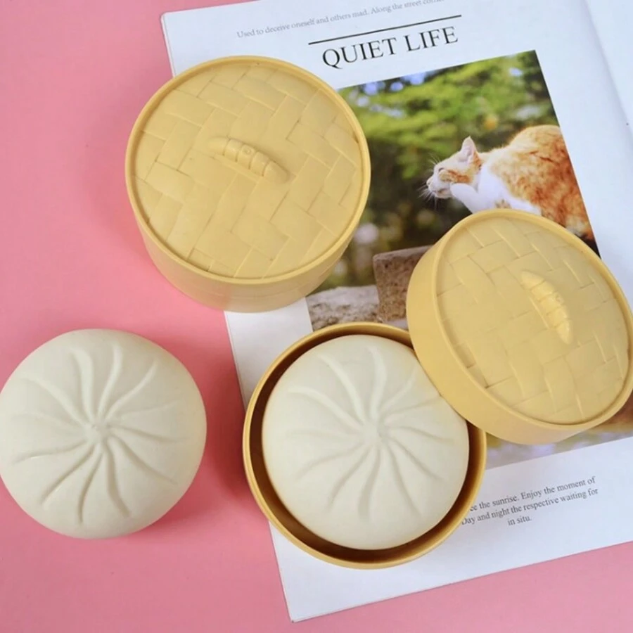 模擬叉燒包捏爆模擬大包子模擬饅頭惡搞排氣減壓玩具1包 - 圖片色 - 查看 1