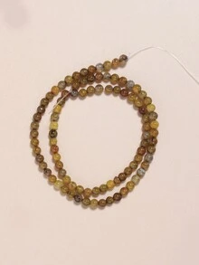 1條茶色龍紋瑪瑙珠子,可用於diy珠寶製作,有4/6/8/10mm大小可選 - 彩色 - 查看 5