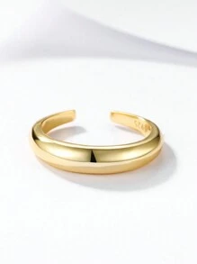 Minimalist Silver Cuff Ring