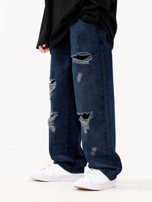 Con trai Đau khổ Quần legging thẳng , Trang phục trên phố Thời trang giản dị Quần Cho mùa xuân Và Mùa thu - Rửa tối - Xem 7