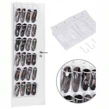 Zapatera Para Puerta De 24 Compartimentos Colgante - Blanco - Ver 2