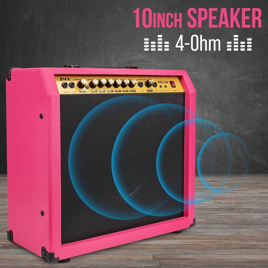 LYXPRO LyxPro Electric Guitar Amp 60 Watt Amplifier Built In Speaker Headphone Jack And Aux
