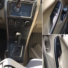 1套3d碳纖維藍色pvc裝飾性保護膜貼紙,適用於2007-2013年豐田卡羅拉車內裝飾 - 3D碳纖藍 - 查看 4